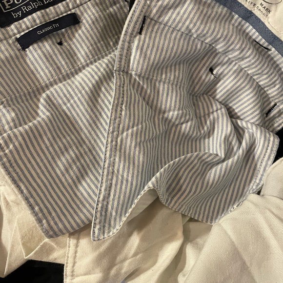 Big Men’s 56B x 30 Black Pants Classic Fit Polo Ralph Lauren Cotton Flat Front - Picture 4 of 5